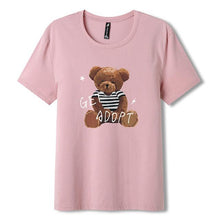 Load image into Gallery viewer, Casual T-shirt cotton Bear Printed