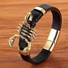 Load image into Gallery viewer, Gold Scorpion Bracelet