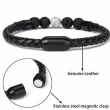 Load image into Gallery viewer, Men Beaded Leather Bracelet