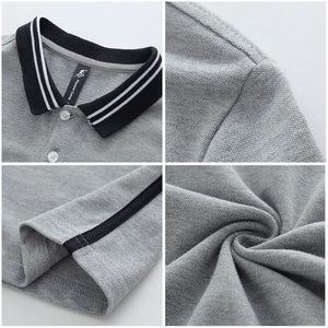 Polo shirt solid color collar strip