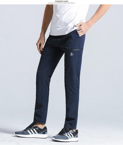 Pants in solid color for men