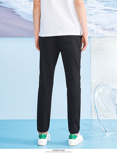 Comfortable casual men's lace-up pants