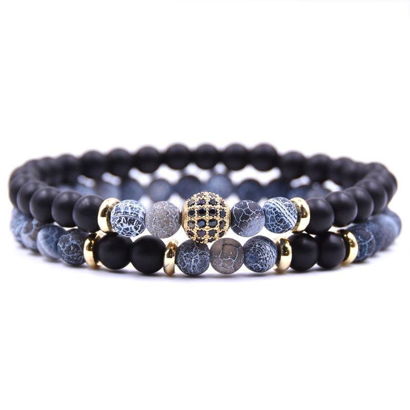 Men Blue Sub Zero Bracelet Set