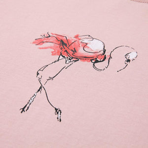 Fashionable pink t-shirt with a print
