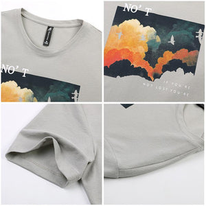 Short sleeve fashion printed t-shirt