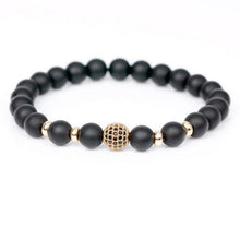 Load image into Gallery viewer, Men Bracelet Matte Black