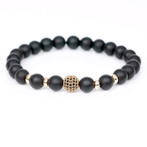 Men Bracelet Matte Black