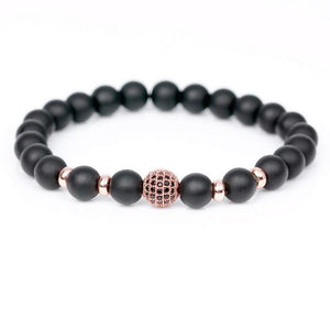 Men Bracelet Matte Black