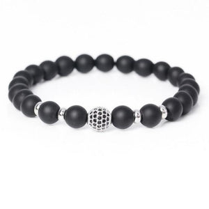 Men Bracelet Matte Black