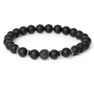 Men Bracelet Matte Black