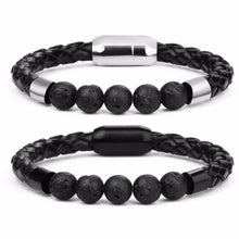 Load image into Gallery viewer, Men Beaded Leather Bracelet