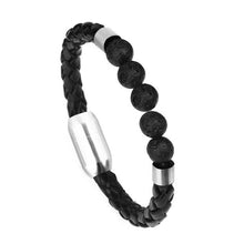 Load image into Gallery viewer, Men Beaded Leather Bracelet