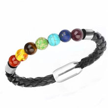 Load image into Gallery viewer, Men Beaded Leather Bracelet