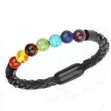 Load image into Gallery viewer, Men Beaded Leather Bracelet