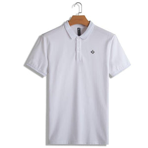 Polo shirt solid color short sleeve