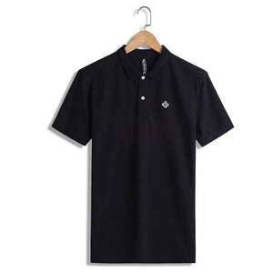 Polo shirt solid color short sleeve