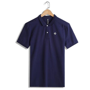 Polo shirt solid color short sleeve