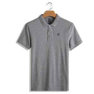 Polo shirt solid color short sleeve