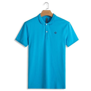 Polo shirt solid color short sleeve