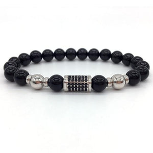 Men Gold/Black Bar Bracelet