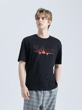 Load image into Gallery viewer, Men&#39;s summer cotton t-shirt with a print plane