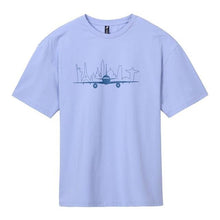 Load image into Gallery viewer, Men&#39;s summer cotton t-shirt with a print plane