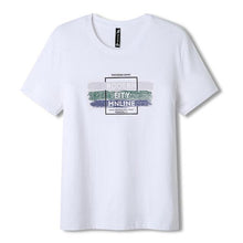 Load image into Gallery viewer, Summer t-shirt with three stripes print