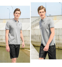 Load image into Gallery viewer, Polo shirt solid color short sleeve