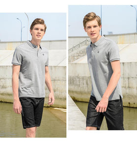 Polo shirt solid color short sleeve