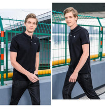 Load image into Gallery viewer, Polo shirt solid color short sleeve