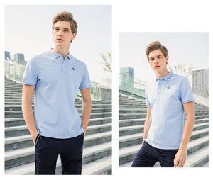 Polo shirt solid color short sleeve