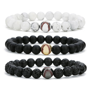 Tess Men Baseball Bracelet